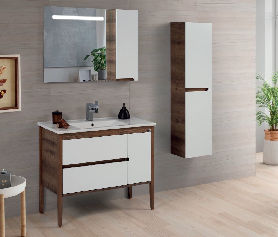 Badella Plain 100 D1 C1 Banyo Dolabı