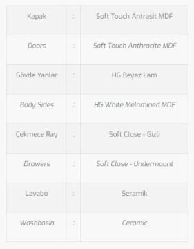 Atlas 85 V4 Banyo Dolabı