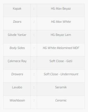 Maya 85 V2 Banyo Dolabı