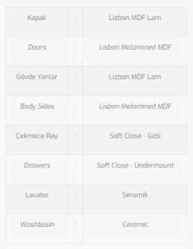 Surf 85 V1 Banyo Dolabı