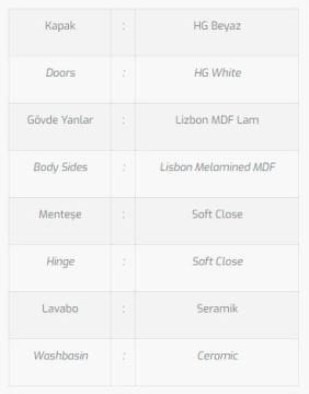 Didim 100 V1 Banyo Dolabı