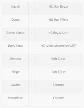 Durusu 50 V1 Banyo Dolabı