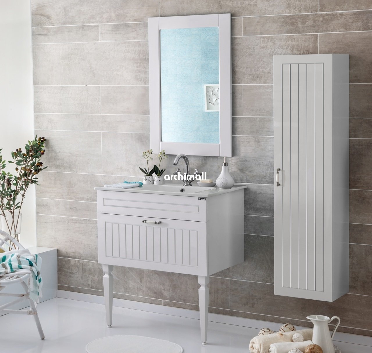 Badella Efes 85 V1 Banyo Dolabı