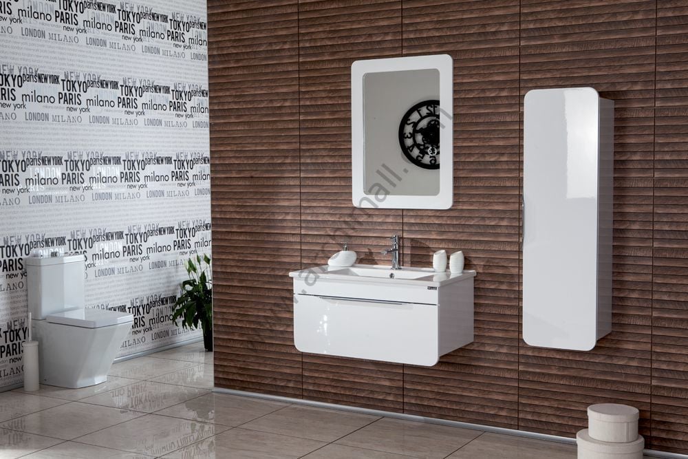 Badella Orion 85 V2 Banyo Dolabı Beyaz