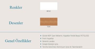 Orka Banyo Bronze Collection Mars 60 cm Banyo Dolabı