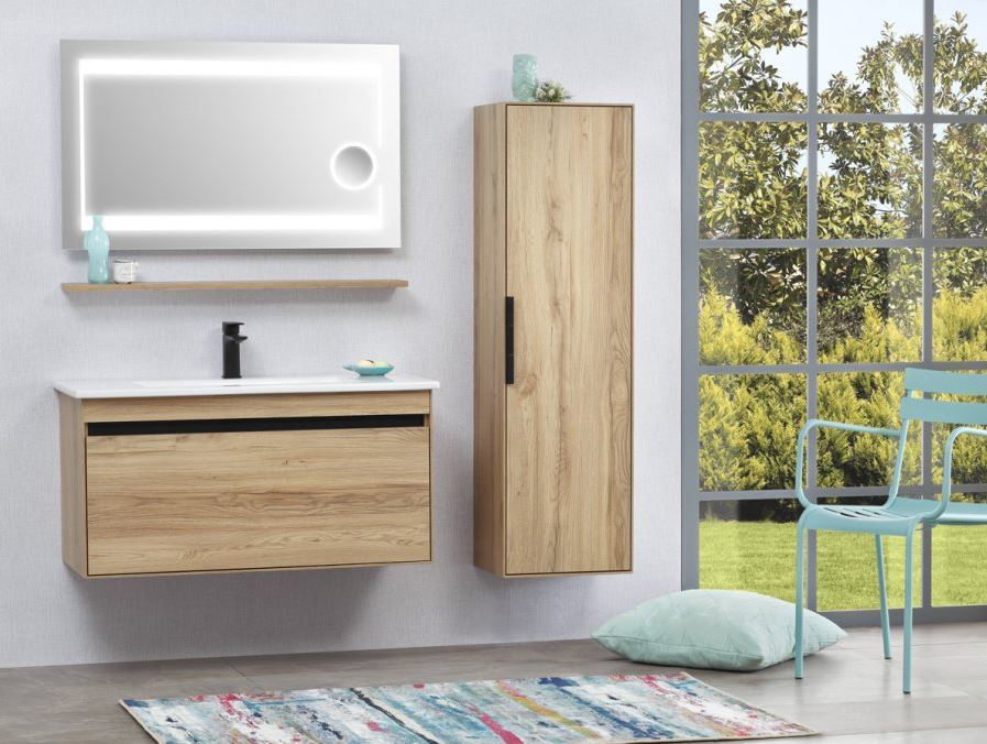 Orka Banyo Silver Collection Patara 100 cm Banyo Dolabı