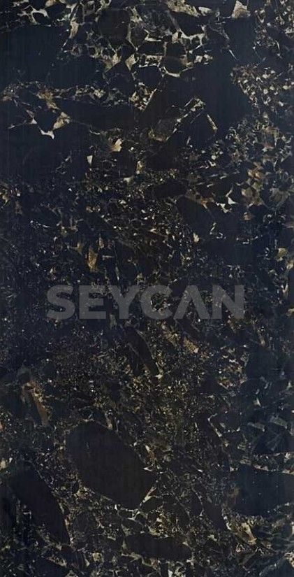 Seranit 60x120 Crushed Marble Black Full Lappato