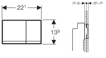 Sigma 60 Toprak Renk Cam Kumanda Kapağı Çift Basmalı