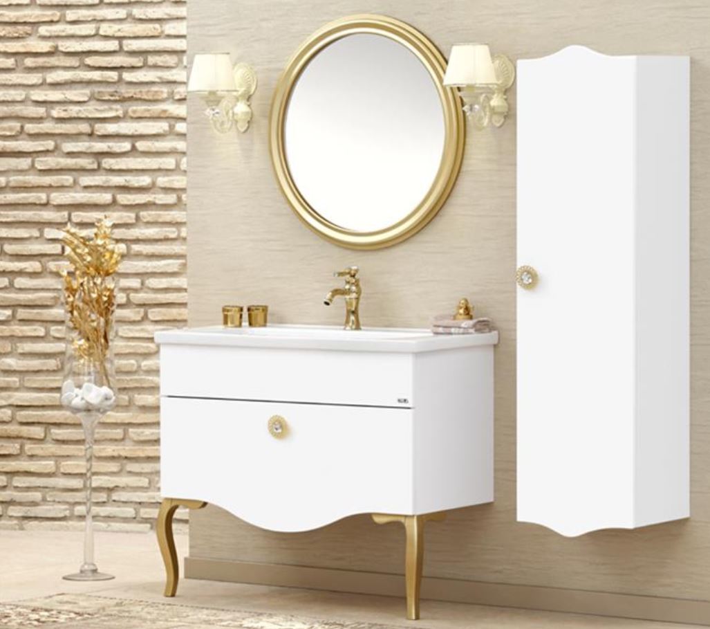 Orka Banyo Silver Collection Cunda 100 cm Banyo Dolabı
