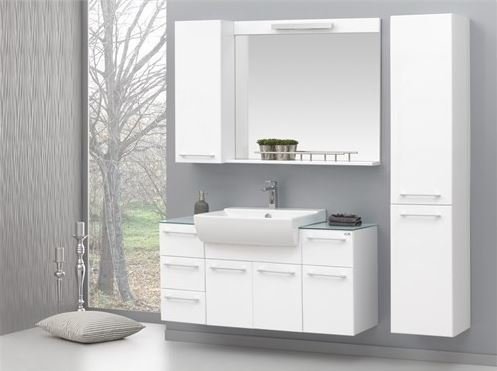 Orka Banyo Silver Collection Dalyan 100 cm Banyo Dolabı
