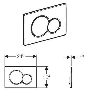 Geberit Sigma 01 Kumanda Kapağı Parlak/Mat/Parlak