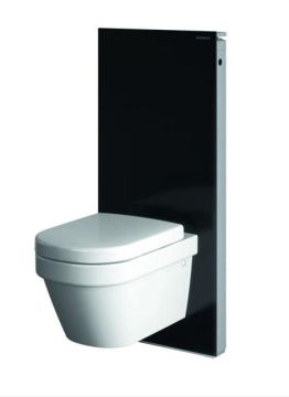 Geberit Monolith Rezervuar Asma Klozet İçin 114 cm Monolith Rezervuar 114 cm Siyah Cam