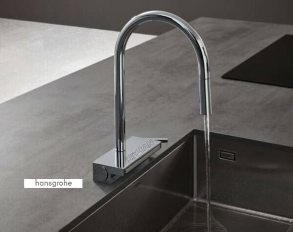 Hansgrohe Aquno Select M81 Spralli eviye bataryası