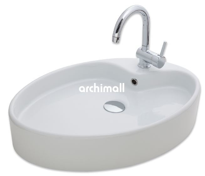 Betria Tezgahüstü Lavabo 65x45cm Beyaz