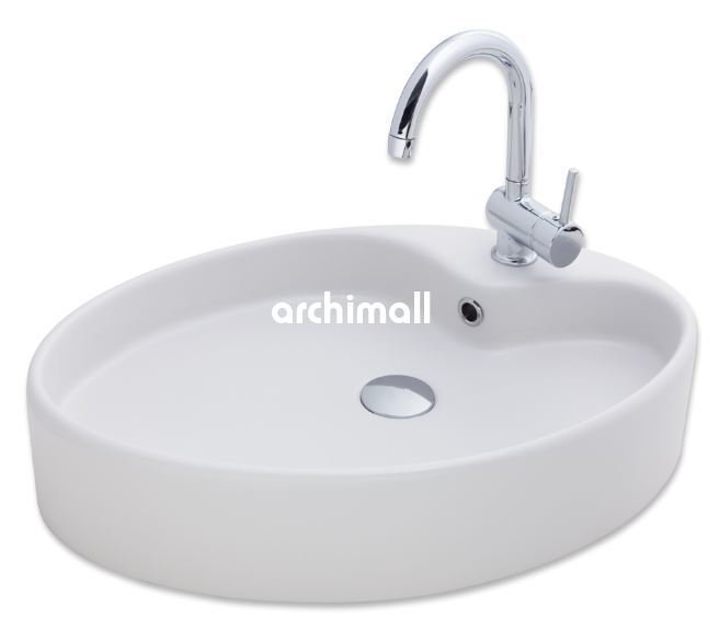 Betria Tezgahüstü Lavabo 65x45cm Mat Beyaz