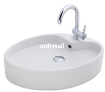 Betria Tezgahüstü Lavabo 65x45cm Mat Beyaz