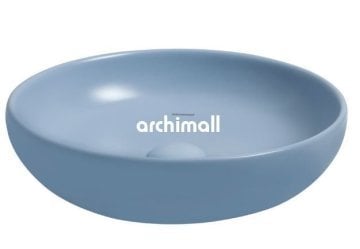 Nunki 45cm Tezgah Üstü Lavabo Mat Akrilik Mavi