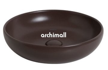 Nunki 45cm Tezgah Üstü Lavabo Mat Moka