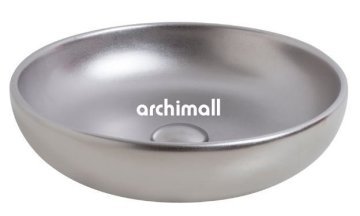 Nunki 45cm Tezgah Üstü Lavabo Mat Platin