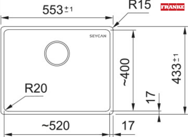 Franke Maris MRG 110-52 Granit Evye Bianco