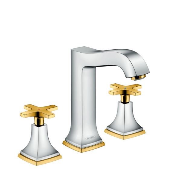 Hansgrohe Metropol Classic 3 Delikli Lavabo Bataryası Krom Altın 31330090