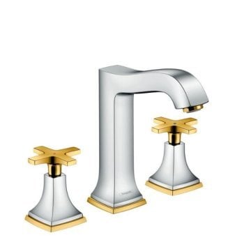 Hansgrohe Metropol Classic 3 Delikli Lavabo Bataryası Krom Altın 31330090