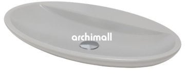 Sarin 72x41cm Tezgahüstü Lavabo Mat Gri