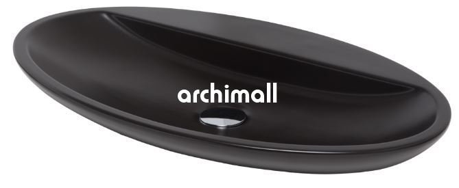 Sarin 72x41cm Tezgahüstü Lavabo Mat Siyah