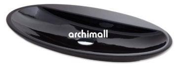 Sarin 72x41cm Tezgahüstü Lavabo Siyah