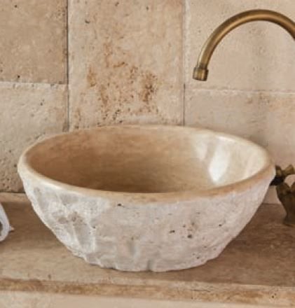 Delta Mermer Atina Klasik Doğaltaş Çanak Lavabo