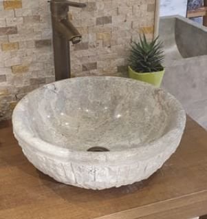 Delta Mermer Atina Silver Doğaltaş Çanak Lavabo