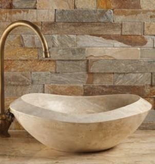 Delta Mermer Kufe Klasik Doğaltaş Çanak Lavabo