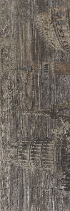 Kütahya Seramik Pino Kahve Dekor 16.5x49.5