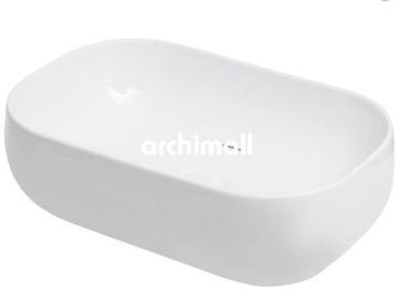 Niv 58x37cm Tezgahüstü Lavabo Beyaz