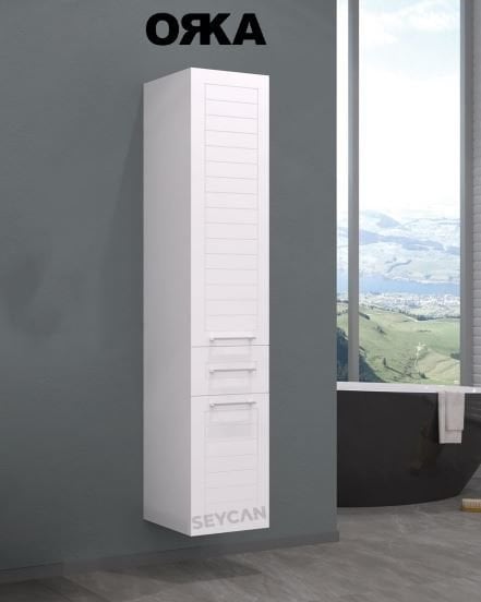 Orka Perge 34 cm Raflı Boy Dolabı