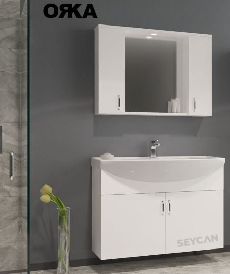 Orka Duru 80 cm Asma Banyo Dolabı