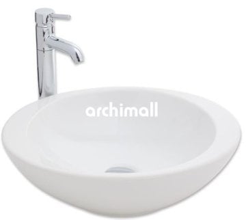 Adara 53x45.5cm Tezgahüstü Lavabo Beyaz