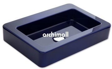 Skat 59x40cm Tezgahüstü Lavabo Lacivert