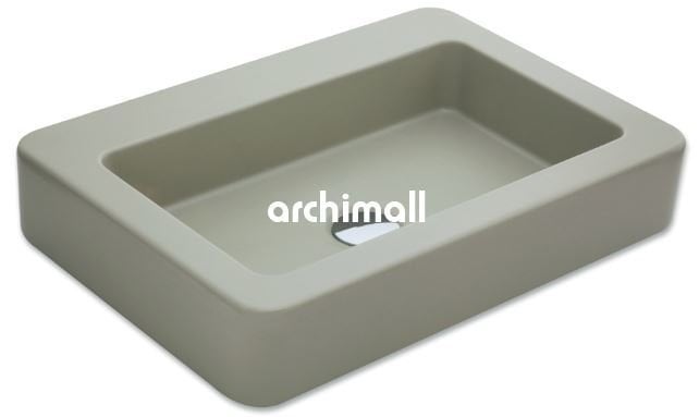 Skat 59x40cm Tezgahüstü Lavabo Mat Çağla Yeşili