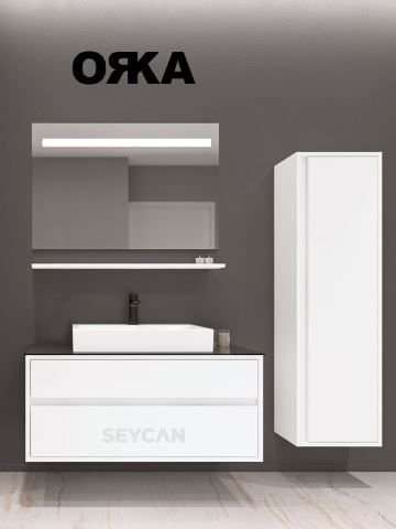 Orka Verona 100 cm Asma Banyo Dolabı
