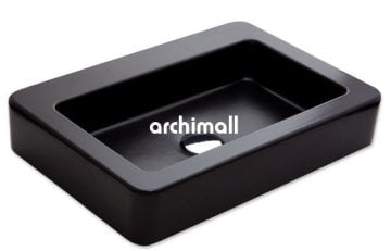 Skat 59x40cm Tezgahüstü Lavabo Mat Siyah