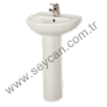 Güral Compact Lavabo + Yarım Ayak 45X55