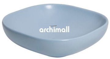 Alya 41x41cm Tezgahüstü Lavabo Mat Arktik Mavi