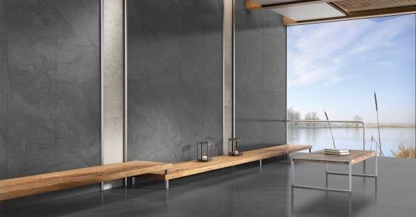 Kütahya 60x120 Atlantis Antrasit Rektifiye Parlak Nano