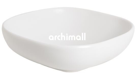 Alya 41x41cm Tezgahüstü Lavabo Mat Beyaz