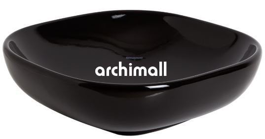 Alya 41x41cm Tezgahüstü Lavabo Siyah