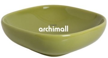 Alya 41x41cm Tezgahüstü Lavabo Yosun Yeşili